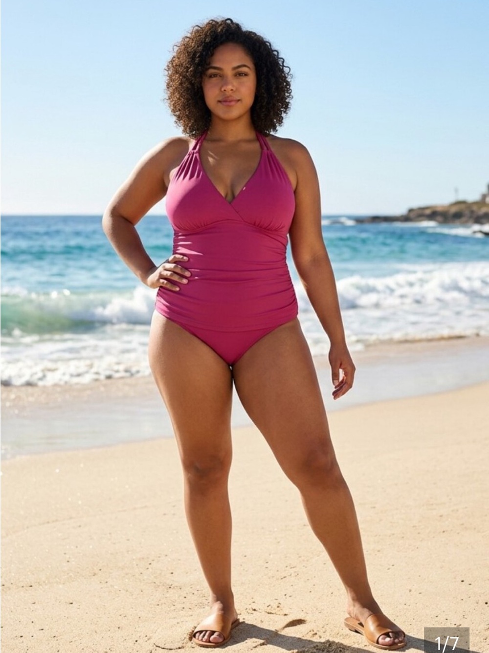Jantzen One Piece Criss Cross Back Straps In Mulberry ( Burgundy) Tummy Control